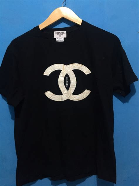 t-shirt chanel originali|vintage chanel t shirt.